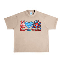 French Oak peace love america Urban Heavy Tee - HRA Design Shop