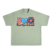 Oil Green peace love america Urban Heavy Tee - HRA Design Shop