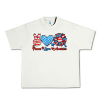 Pistachio peace love america Urban Heavy Tee - HRA Design Shop