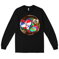 Black dominican republic coasters Long Sleeve Tee - AdoDesignShop