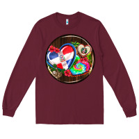 Burgundy dominican republic coasters Long Sleeve Tee - AdoDesignShop