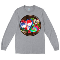 Heather Grey dominican republic coasters Long Sleeve Tee - AdoDesignShop