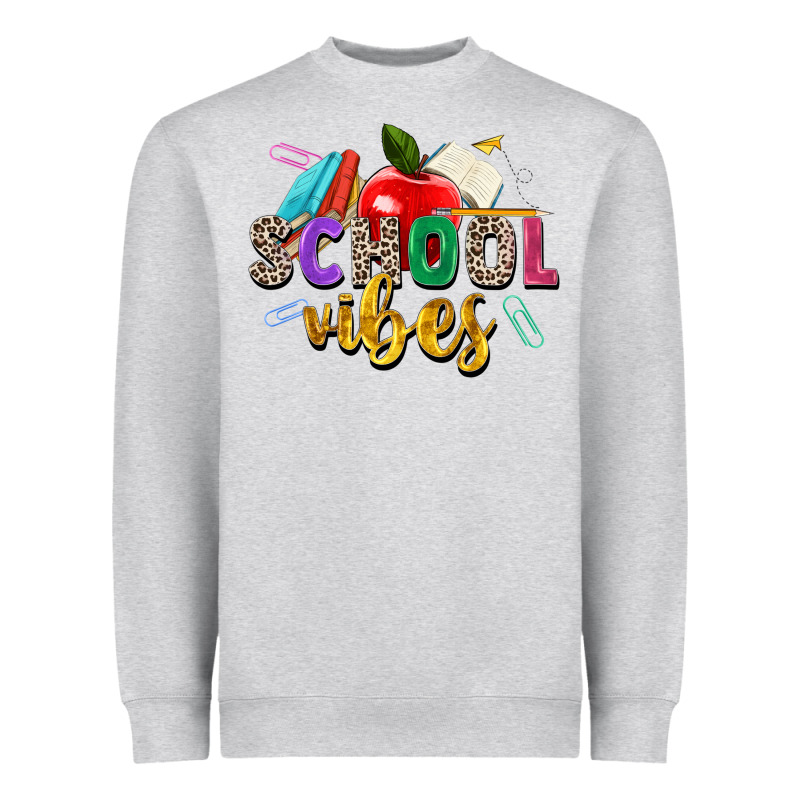 School Vibes Heavyweight Sweatshirt by Zillion Design Studio | Teevron