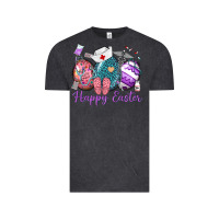 Vintage Black happy easter eggs nurse n Vintage Tee - Neo Western