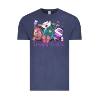Vintage Denim happy easter eggs nurse n Vintage Tee - Neo Western