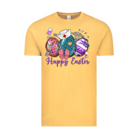 Vintage Mustard happy easter eggs nurse n Vintage Tee - Neo Western