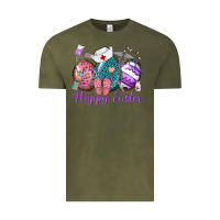 Vintage Olive happy easter eggs nurse n Vintage Tee - Neo Western