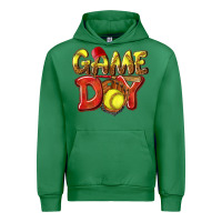 Emerald Game Day Softball Urban Hoodie - NancyCooperArtShop