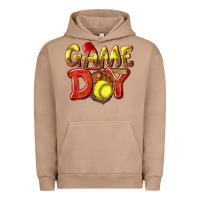 Pigment Burro Game Day Softball Urban Hoodie - NancyCooperArtShop