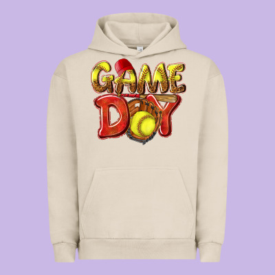 Game Day Softball Urban Hoodie Designed By Nancycooperartshop