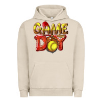 Pigment French Oak Game Day Softball Urban Hoodie - NancyCooperArtShop