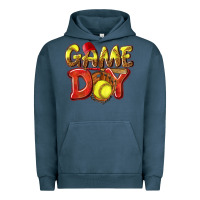 Pigment Midnight Navy Game Day Softball Urban Hoodie - NancyCooperArtShop