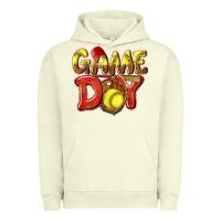 Pigment Pistachio Game Day Softball Urban Hoodie - NancyCooperArtShop