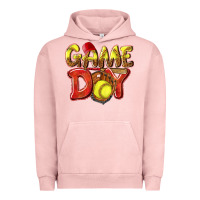 Pigment Salmon Game Day Softball Urban Hoodie - NancyCooperArtShop