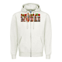 Oatmeal Heather madre lady of guadelupe Zipper Hoodie - BarkalooDesign