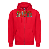 Red madre lady of guadelupe Zipper Hoodie - BarkalooDesign