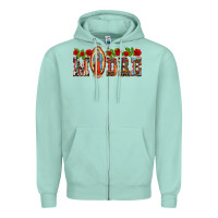 Seafoam madre lady of guadelupe Zipper Hoodie - BarkalooDesign