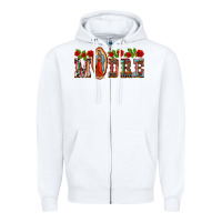 White madre lady of guadelupe Zipper Hoodie - BarkalooDesign