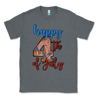 Charcoal Heather happy 4th of july Classic Tee - BundleAndBundleShop