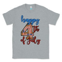 Heather Grey happy 4th of july Classic Tee - BundleAndBundleShop