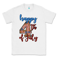 White happy 4th of july Classic Tee - BundleAndBundleShop