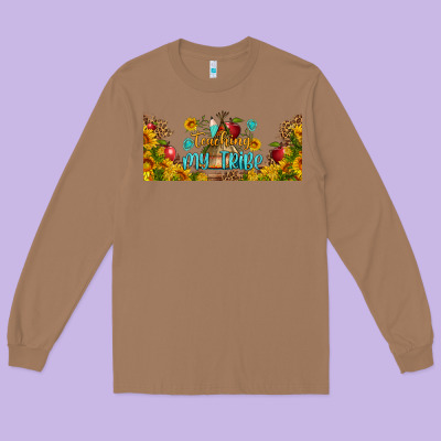 Teaching My Tribe Libbey Glass Long Sleeve Tee Designed By Bundleandbundleshop