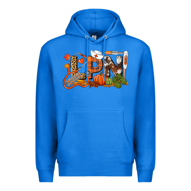 Fall Lpn Licensed Practical Nurse Premium Hoodie by LillyAllenDesigns | Teevron