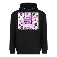 Black hold my drink i gotta pet this dog Heavyweight Hoodie - MaliasSmallBusiness