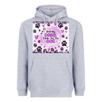 Heather Grey hold my drink i gotta pet this dog Heavyweight Hoodie - MaliasSmallBusiness