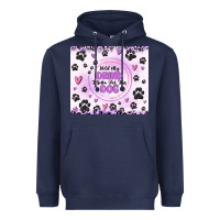 Navy hold my drink i gotta pet this dog Heavyweight Hoodie - MaliasSmallBusiness
