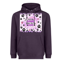 Plum hold my drink i gotta pet this dog Heavyweight Hoodie - MaliasSmallBusiness