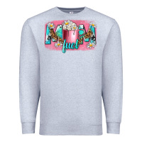 Heather Grey mom fuel Premium Sweatshirt - NancyCooperArtShop
