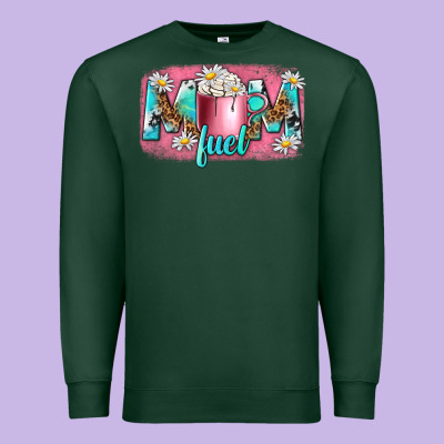 Mom Fuel Premium Sweatshirt Designed By Nancycooperartshop