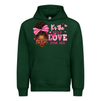 Forest Green it's the self love for me afro woman Urban Hoodie - texasbilliewilder