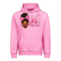 Fuchsia Pink it's the self love for me afro woman Urban Hoodie - texasbilliewilder