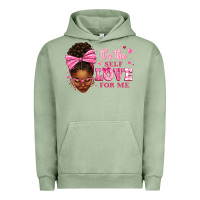 Pigment Oil Green it's the self love for me afro woman Urban Hoodie - texasbilliewilder