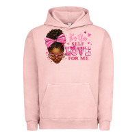 Pigment Salmon it's the self love for me afro woman Urban Hoodie - texasbilliewilder