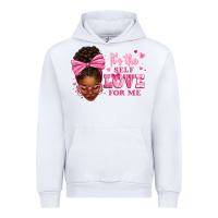 White it's the self love for me afro woman Urban Hoodie - texasbilliewilder