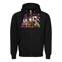 Black hallothanksmas heifers Zipper Hoodie - Jasminsmagicworld