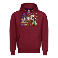 Burgundy hallothanksmas heifers Zipper Hoodie - Jasminsmagicworld
