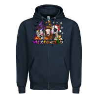 Navy hallothanksmas heifers Zipper Hoodie - Jasminsmagicworld