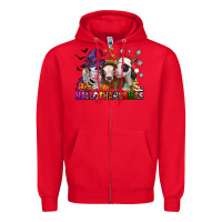 Red hallothanksmas heifers Zipper Hoodie - Jasminsmagicworld