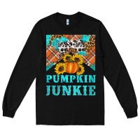Black pumpkin junkie Long Sleeve Tee - Artiststas