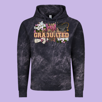 Just Graduated Vintage Hoodie Designed By Zillion Design Studio