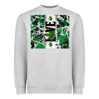 Heather Grey weed love tumbler3 Heavyweight Sweatshirt - CTS Tumbler Store