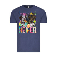 Vintage Denim happy easter heifer Vintage Tee - Neo Western