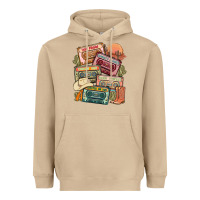 Mushroom country cassette tapes Heavyweight Hoodie - MaliasSmallBusiness