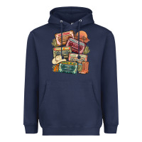 Navy country cassette tapes Heavyweight Hoodie - MaliasSmallBusiness