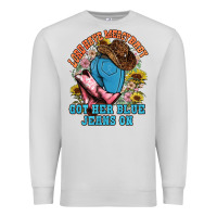 Dove Grey lord have mercy baby got her blue jeans on Premium Sweatshirt - NancyCooperArtShop