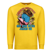 Lemon lord have mercy baby got her blue jeans on Premium Sweatshirt - NancyCooperArtShop
